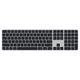 Magic Keyboard with Touch ID and Numeric Keypad for Mac models with Apple silicon (USB–C) - Black Keys